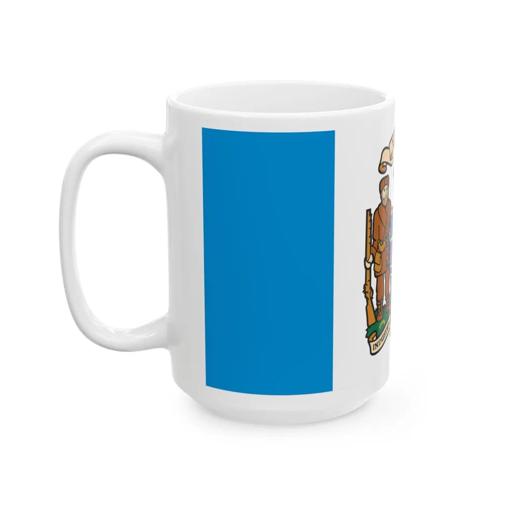 Flag of Edmonton Canada - White Coffee Mug-Go Mug Yourself