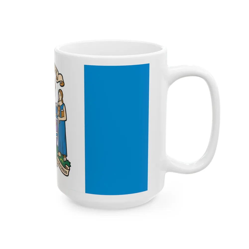 Flag of Edmonton Canada - White Coffee Mug-Go Mug Yourself