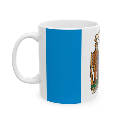 Flag of Edmonton Canada - White Coffee Mug-Go Mug Yourself