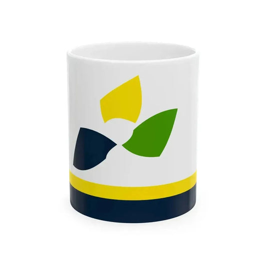 Flag of Edmundston (Canada) White Coffee Mug 11oz - Go Mug Yourself