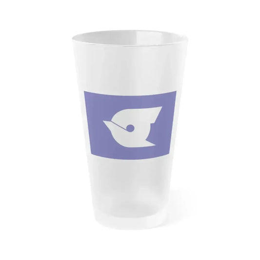 Flag of Edogawa Tokyo Japan - Frosted Pint Glass 16oz 16oz Frosted - Go Mug Yourself