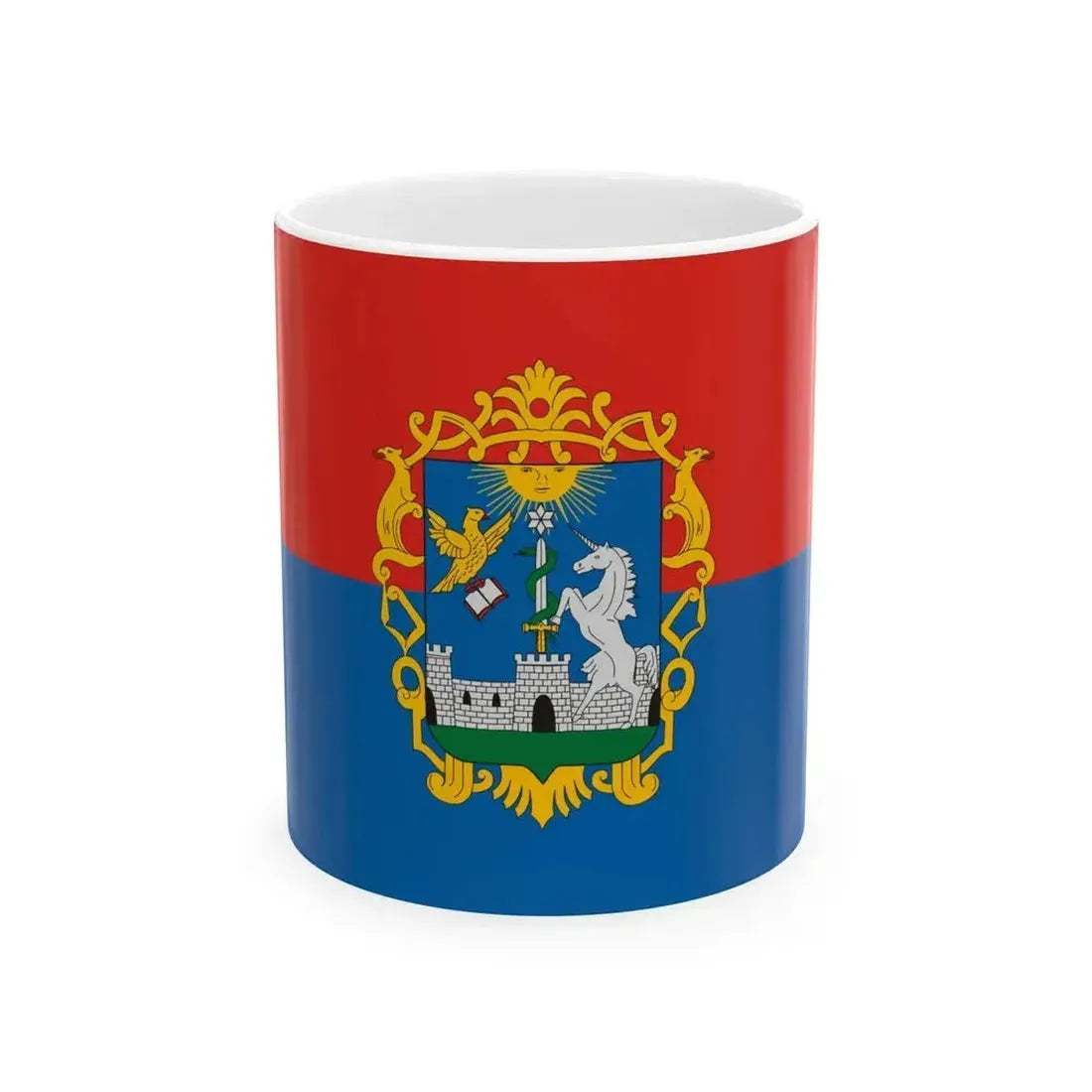 Flag of Eger (Hungary) White Coffee Mug 11oz - Go Mug Yourself