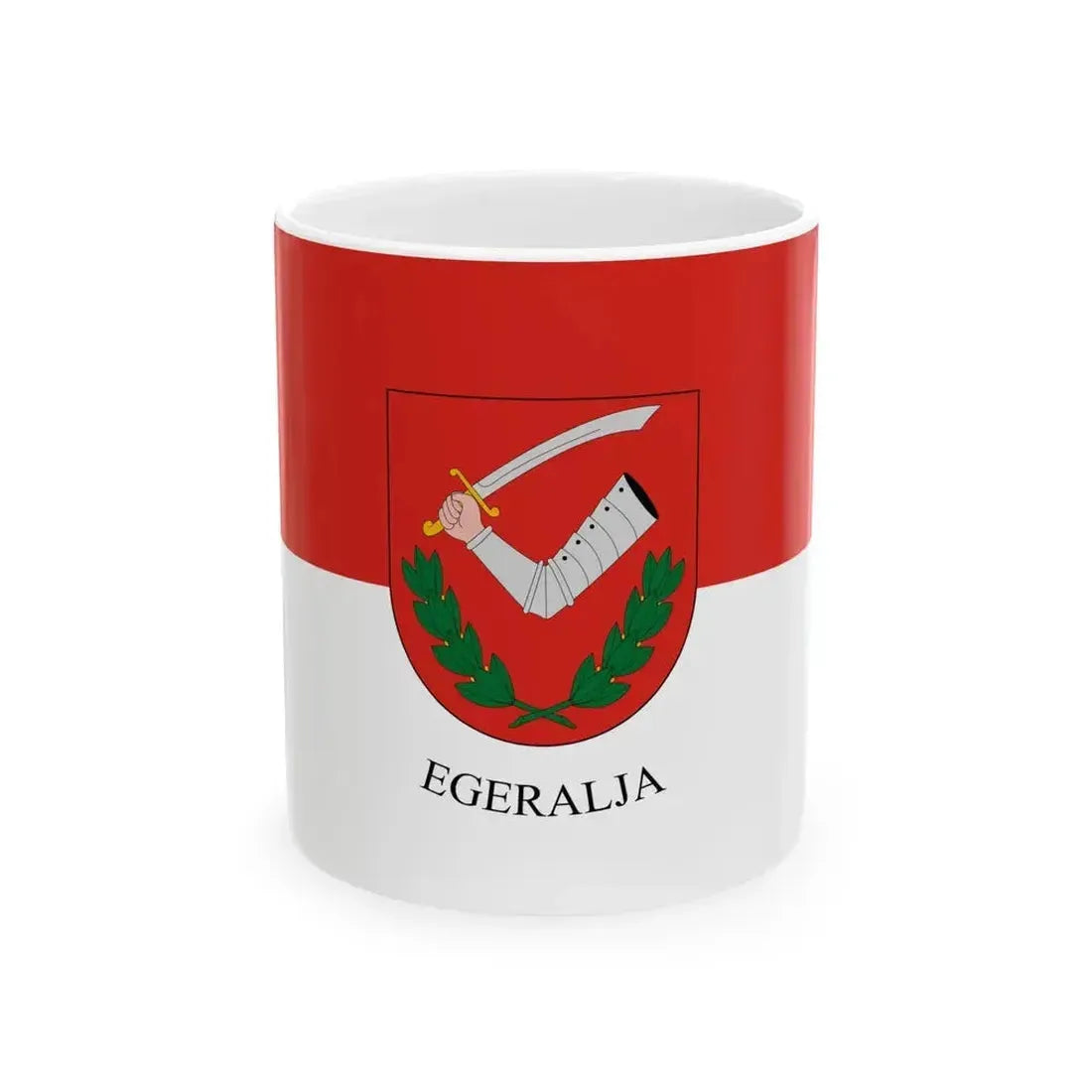 Flag of Egeralja (Hungary) White Coffee Mug 11oz - Go Mug Yourself
