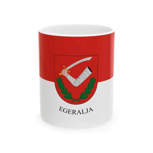 Flag of Egeralja (Hungary) White Coffee Mug 11oz - Go Mug Yourself