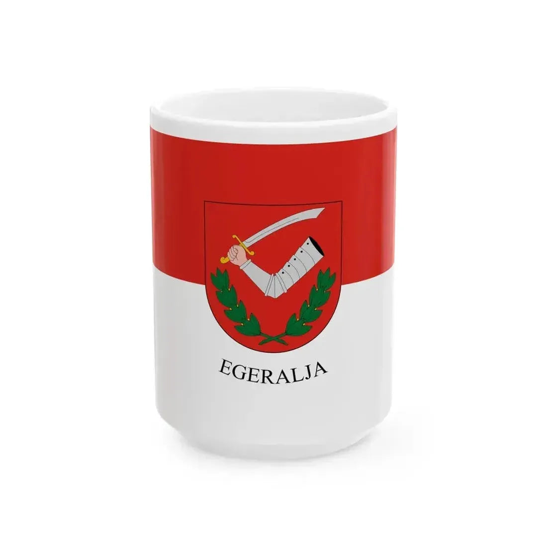 Flag of Egeralja (Hungary) White Coffee Mug 15oz - Go Mug Yourself