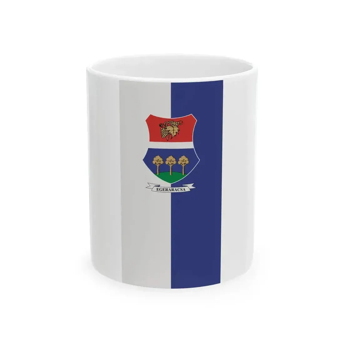 Flag of Egeraracsa (Hungary) White Coffee Mug 11oz - Go Mug Yourself