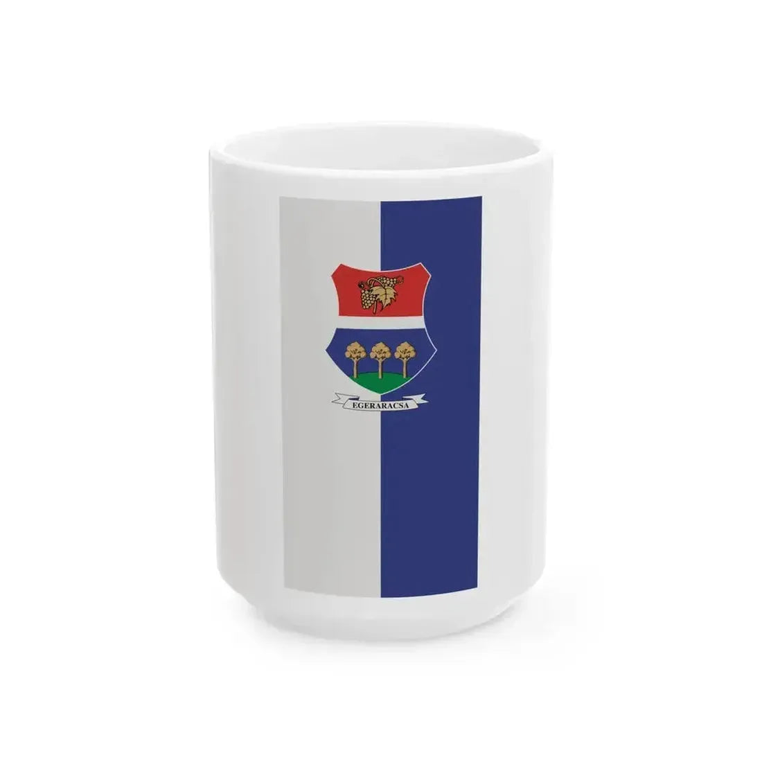 Flag of Egeraracsa (Hungary) White Coffee Mug 15oz - Go Mug Yourself