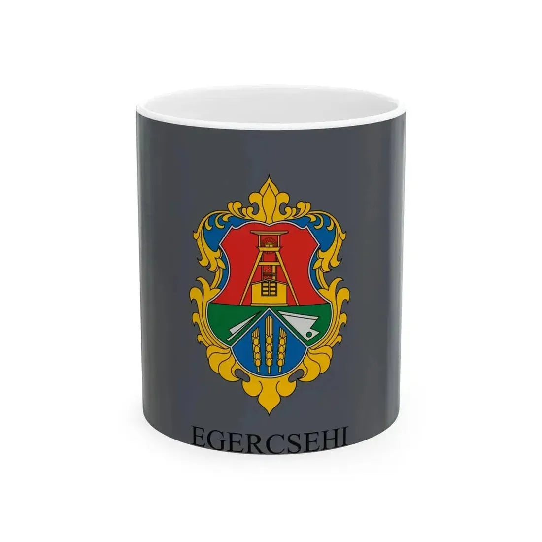 Flag of Egercsehi (Hungary) White Coffee Mug 11oz - Go Mug Yourself