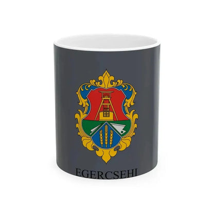 Flag of Egercsehi (Hungary) White Coffee Mug 11oz - Go Mug Yourself
