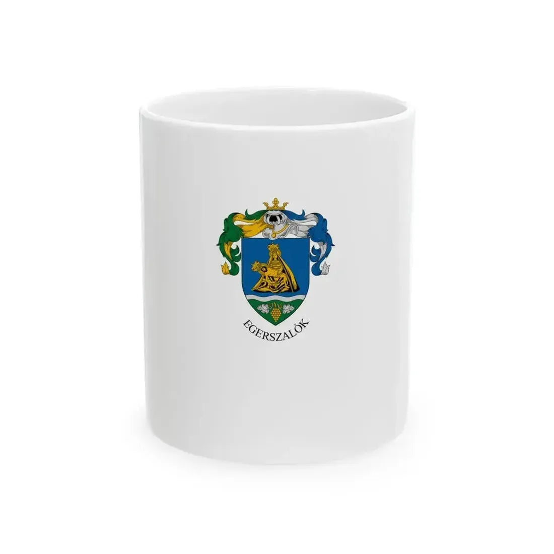 Flag of Egerszalok (Hungary) White Coffee Mug 11oz - Go Mug Yourself