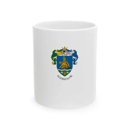 Flag of Egerszalok (Hungary) White Coffee Mug 11oz - Go Mug Yourself