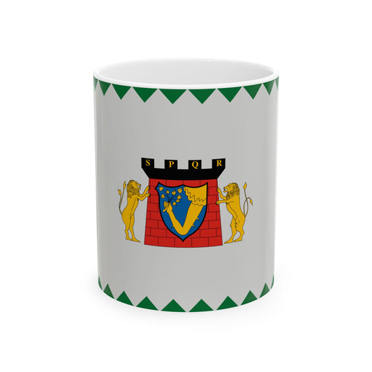 Flag of Egervar (Hungary) White Coffee Mug-11oz-Go Mug Yourself