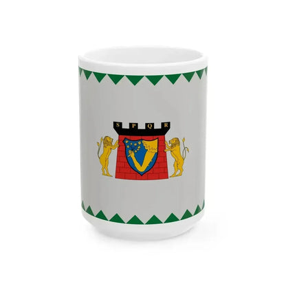 Flag of Egervar (Hungary) White Coffee Mug 15oz - Go Mug Yourself