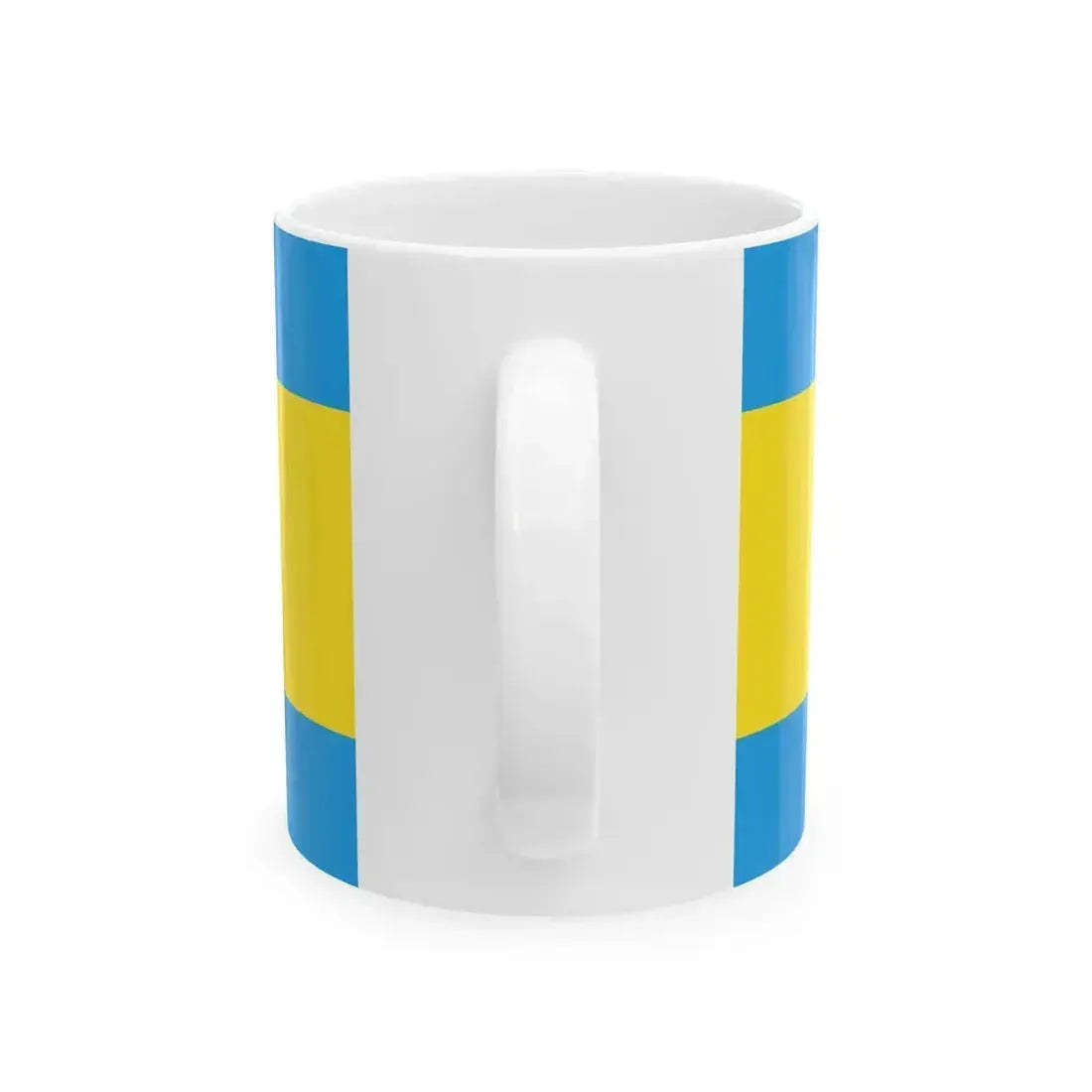 Flag of Egyhazasdengeleg (Hungary) White Coffee Mug - Go Mug Yourself