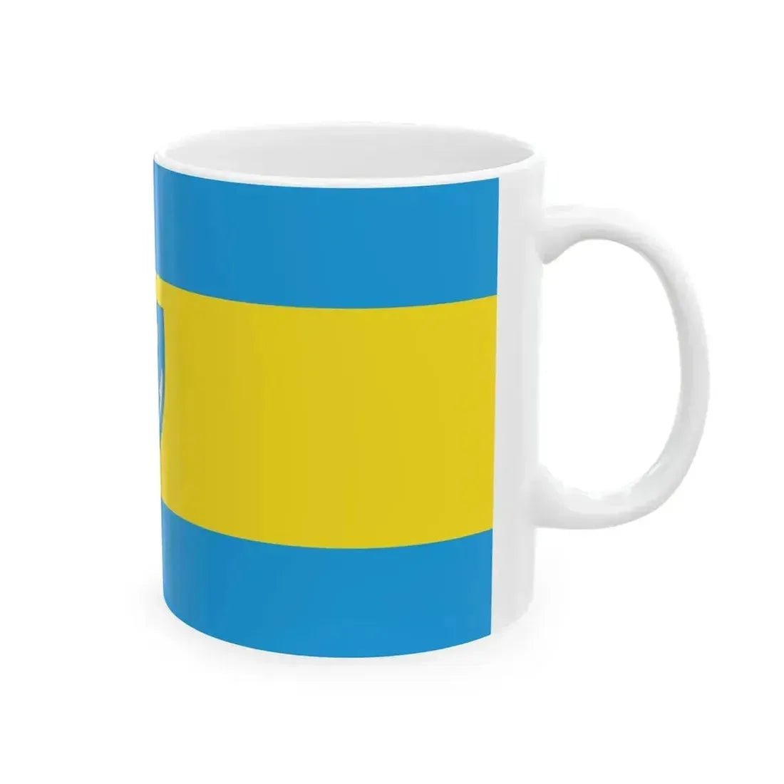 Flag of Egyhazasdengeleg (Hungary) White Coffee Mug - Go Mug Yourself