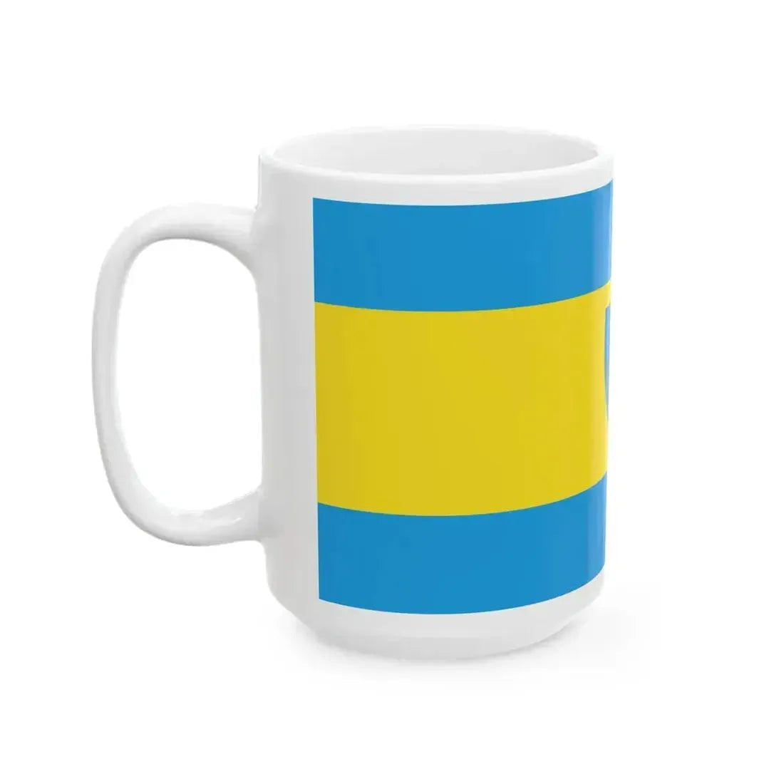 Flag of Egyhazasdengeleg (Hungary) White Coffee Mug - Go Mug Yourself