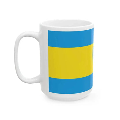 Flag of Egyhazasdengeleg (Hungary) White Coffee Mug - Go Mug Yourself