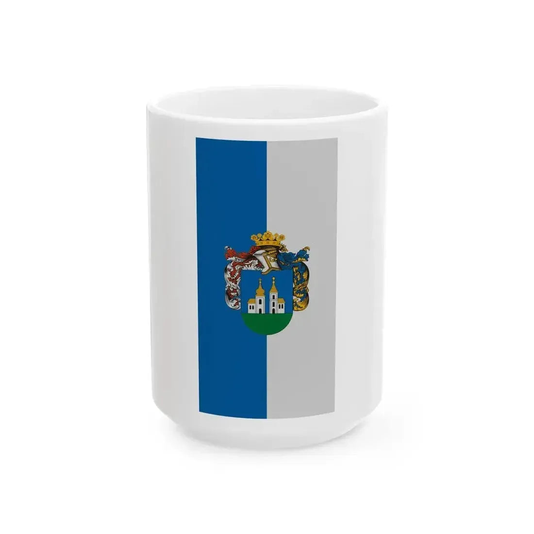 Flag of Egyhazasradoc (Hungary) White Coffee Mug 15oz - Go Mug Yourself