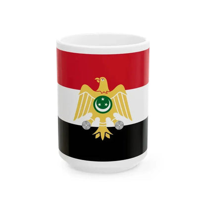 Flag of Egypt 1952-1958 (Egypt) White Coffee Mug 15oz - Go Mug Yourself