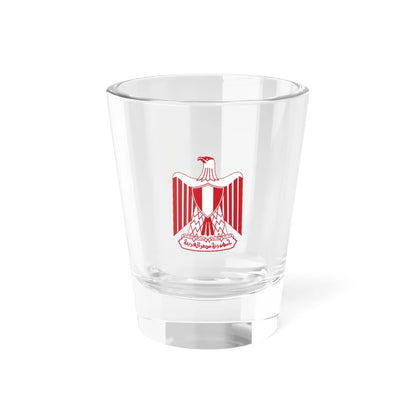 Flag of Egypt Coat of arms Red color (Egypt) (Coat of Arms) Shot Glass 1.5oz 1.5oz - Go Mug Yourself