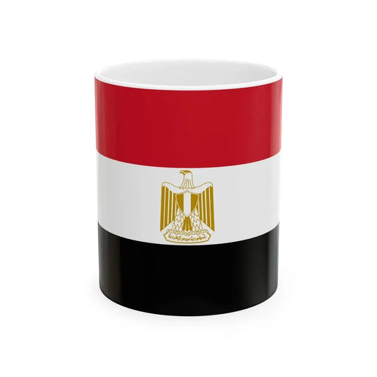 Flag of Egypt (Egypt) White Coffee Mug 11oz - Go Mug Yourself