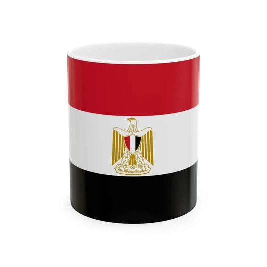 Flag of Egypt variant (Egypt) White Coffee Mug 11oz - Go Mug Yourself