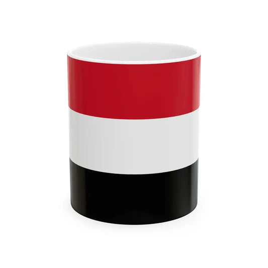 Flag of Egypt without eagle (Egypt) White Coffee Mug 11oz - Go Mug Yourself