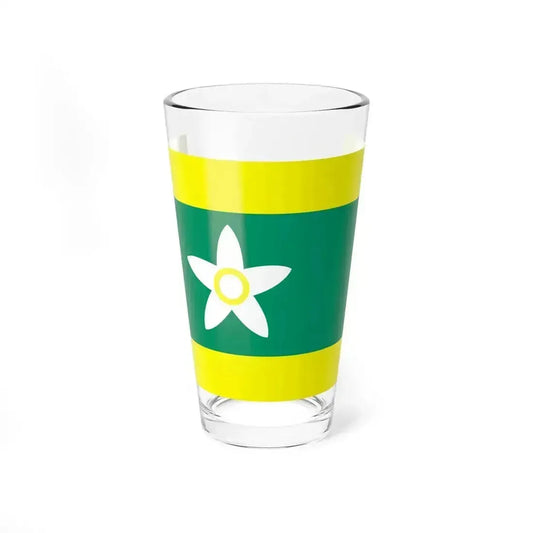 Flag of Ehime Prefecture Japan - Pint Glass 16oz 16oz - Go Mug Yourself