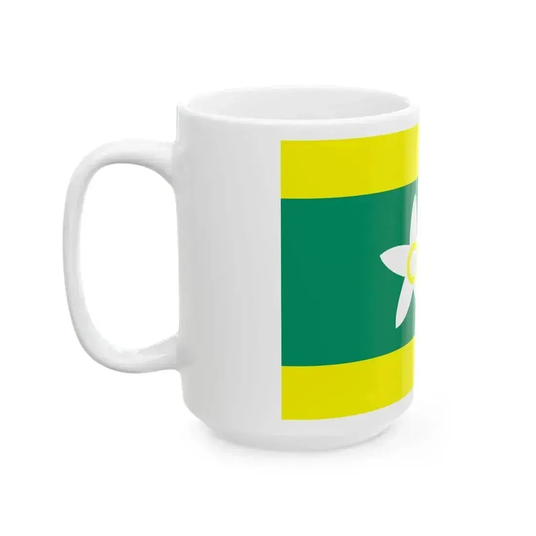 Flag of Ehime Prefecture Japan - White Coffee Mug - Go Mug Yourself