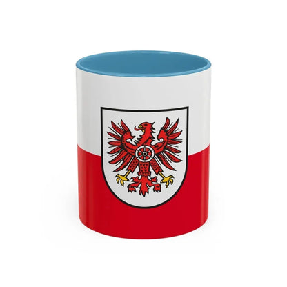 Flag of Eichsfeld Germany - Accent Coffee Mug 11oz Light Blue - Go Mug Yourself