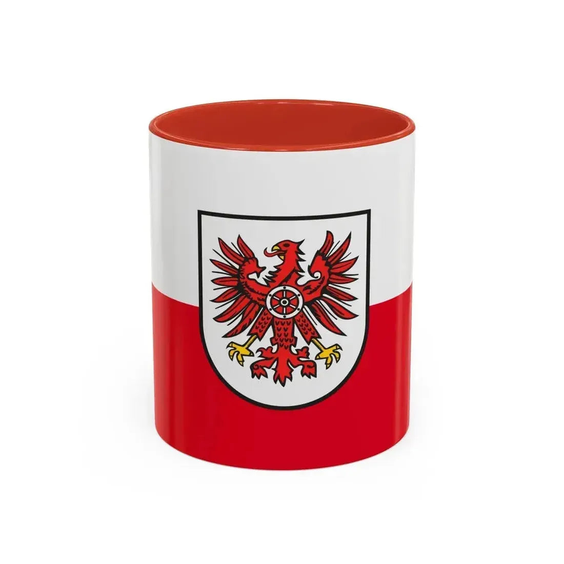 Flag of Eichsfeld Germany - Accent Coffee Mug 11oz Red - Go Mug Yourself
