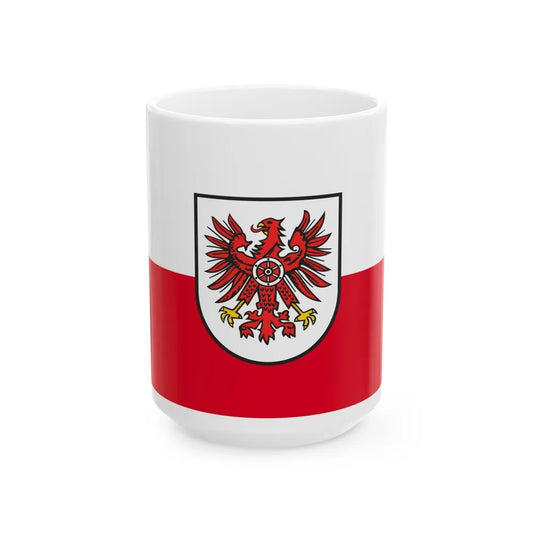 Flag of Eichsfeld Germany - White Coffee Mug-15oz-Go Mug Yourself