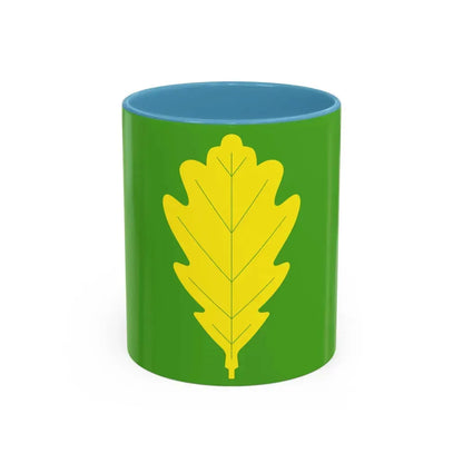 Flag of Eigersund Rogaland Norway - Accent Coffee Mug 11oz Light Blue - Go Mug Yourself
