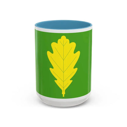 Flag of Eigersund Rogaland Norway - Accent Coffee Mug 15oz Light Blue - Go Mug Yourself