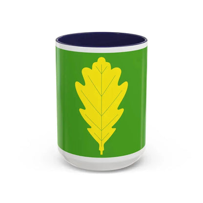 Flag of Eigersund Rogaland Norway - Accent Coffee Mug 15oz Navy - Go Mug Yourself