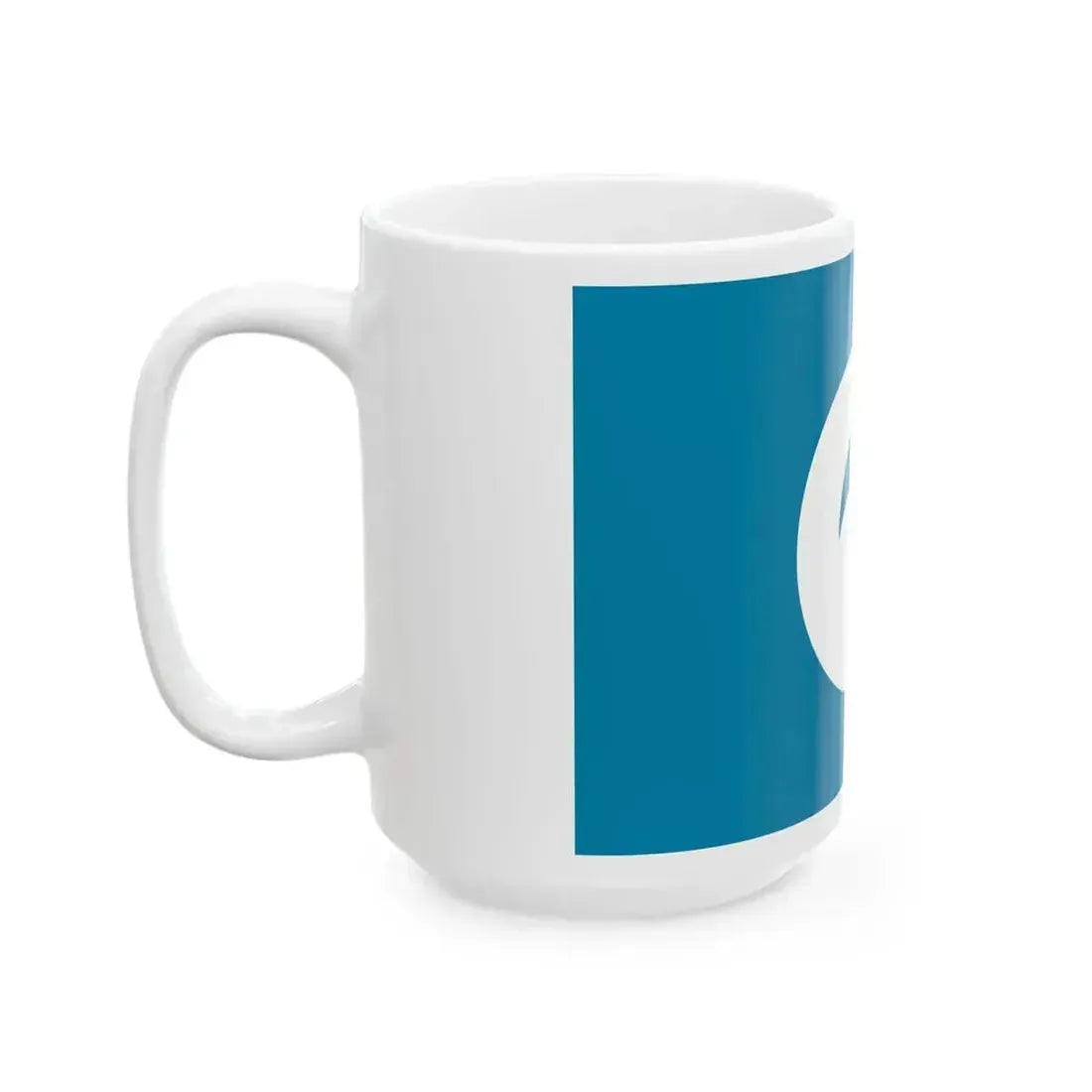 Flag of Eiheiji Fukui Blue background variant (Japan) White Coffee Mug - Go Mug Yourself