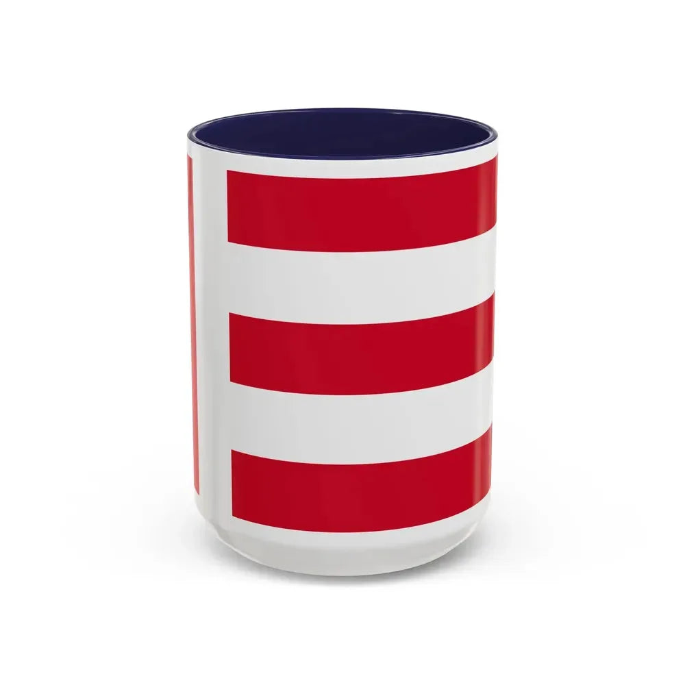 Flag of Eindhoven the largest city of the province of North Brabant Netherlands - Accent Coffee Mug 15oz Navy - Go Mug Yourself