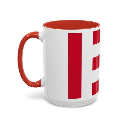 Flag of Eindhoven the largest city of the province of North Brabant Netherlands - Accent Coffee Mug - Go Mug Yourself