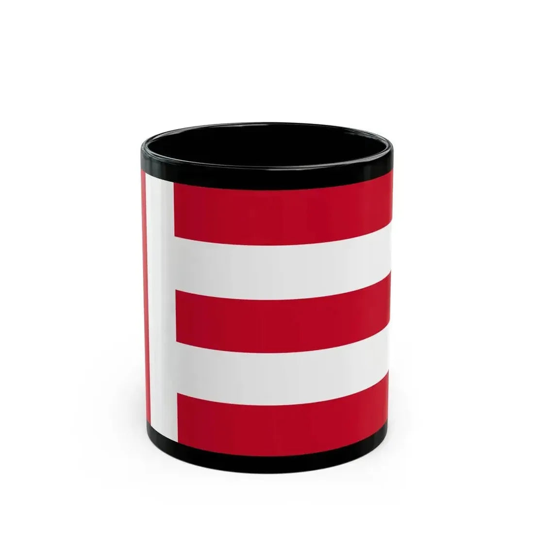 Flag of Eindhoven the largest city of the province of North Brabant Netherlands - Black Coffee Mug 11oz - Go Mug Yourself