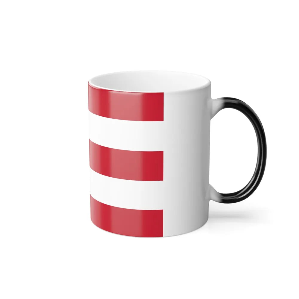 Flag of Eindhoven the largest city of the province of North Brabant Netherlands - Color Changing Coffee Mug-Go Mug Yourself