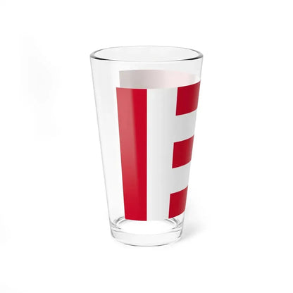 Flag of Eindhoven the largest city of the province of North Brabant Netherlands - Pint Glass 16oz - Go Mug Yourself