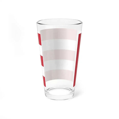 Flag of Eindhoven the largest city of the province of North Brabant Netherlands - Pint Glass 16oz - Go Mug Yourself