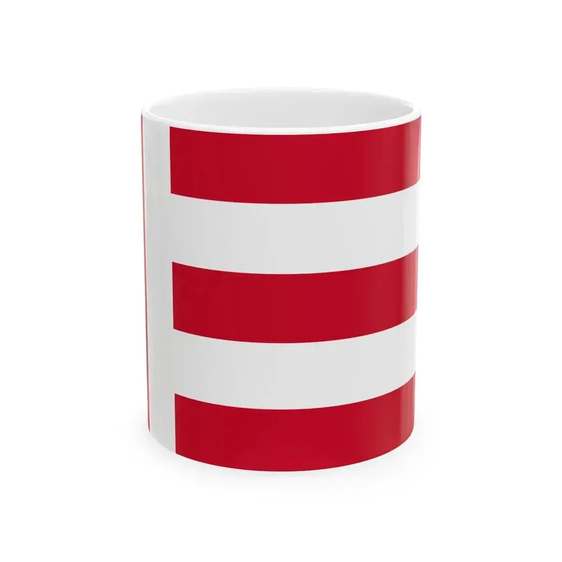 Flag of Eindhoven the largest city of the province of North Brabant Netherlands - White Coffee Mug 11oz - Go Mug Yourself