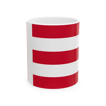 Flag of Eindhoven the largest city of the province of North Brabant Netherlands - White Coffee Mug 11oz - Go Mug Yourself