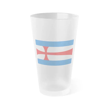 Flag of Eisenach Germany - Frosted Pint Glass 16oz 16oz Frosted - Go Mug Yourself