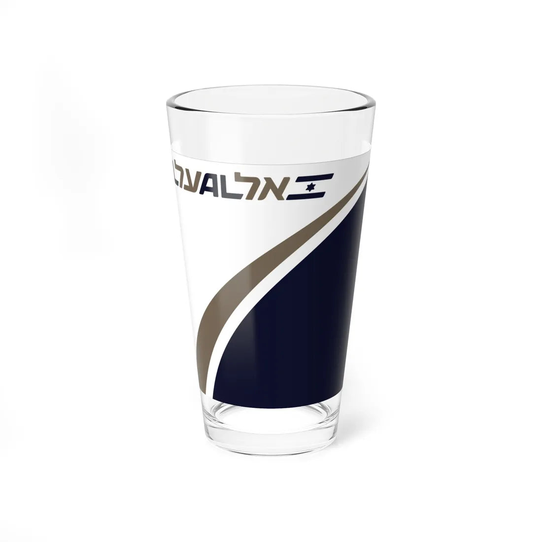 Flag of EL AL (Israel) Pint Glass 16oz 16oz - Go Mug Yourself