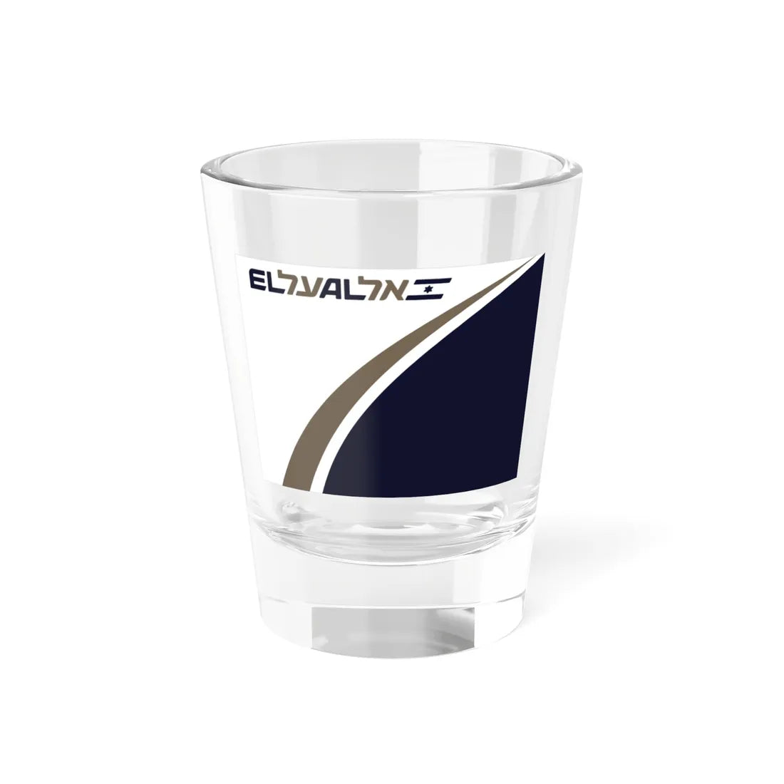 Flag of EL AL (Israel) Shot Glass 1.5oz 1.5oz - Go Mug Yourself
