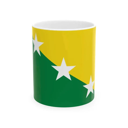 Flag of El Empalme (Ecuador) White Coffee Mug 11oz - Go Mug Yourself