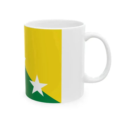Flag of El Empalme (Ecuador) White Coffee Mug - Go Mug Yourself