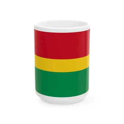 Flag of El Guabo (Ecuador) White Coffee Mug 15oz - Go Mug Yourself